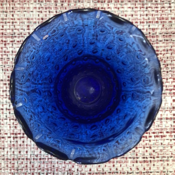 Cobalt Blue glass 9” vase is EUC. - Picture 4 of 7